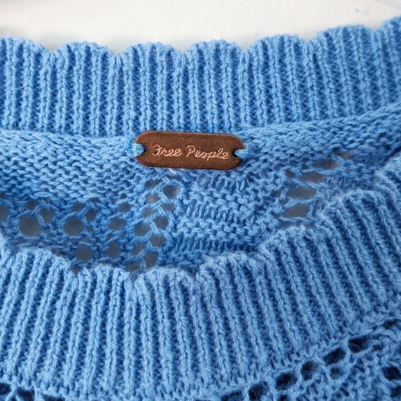 FREE PEOPLE Colette Scallop Neck Trim Knit Sweater - Picture 6 of 8